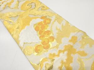 アンティーク　葡萄唐草模様織り出し袋帯（材料）